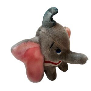 Vintage 1980s Disney Dumbo Plush Stuff Animal Toy Elephant Little Fading On Hat